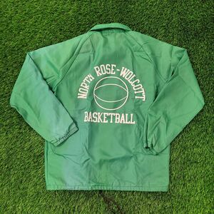 Vintage 80s Chalk-Line Coach Jacket Small 23x28 Green Cougars